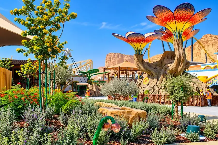 Qiddiya Six Flags landscape