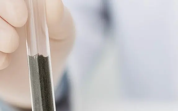Laboratory testing of a compost sample